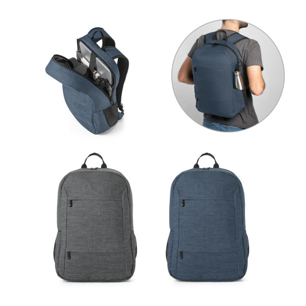 BUSINESS. Laptop-Rucksack aus 300D 100% rPET