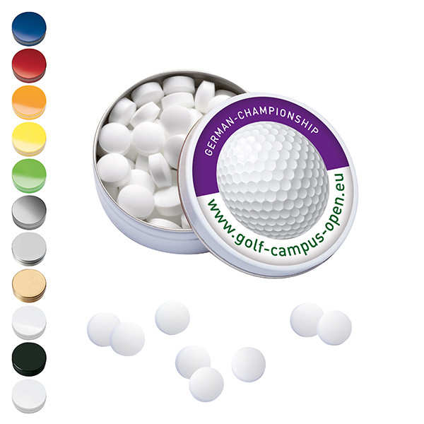 XS-Taschendose mit Pfefferminzpastillen