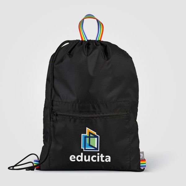 Spectrum Rucksack & Tragetasche aus recyceltem Polyester mit Kordelzug - 8 L
